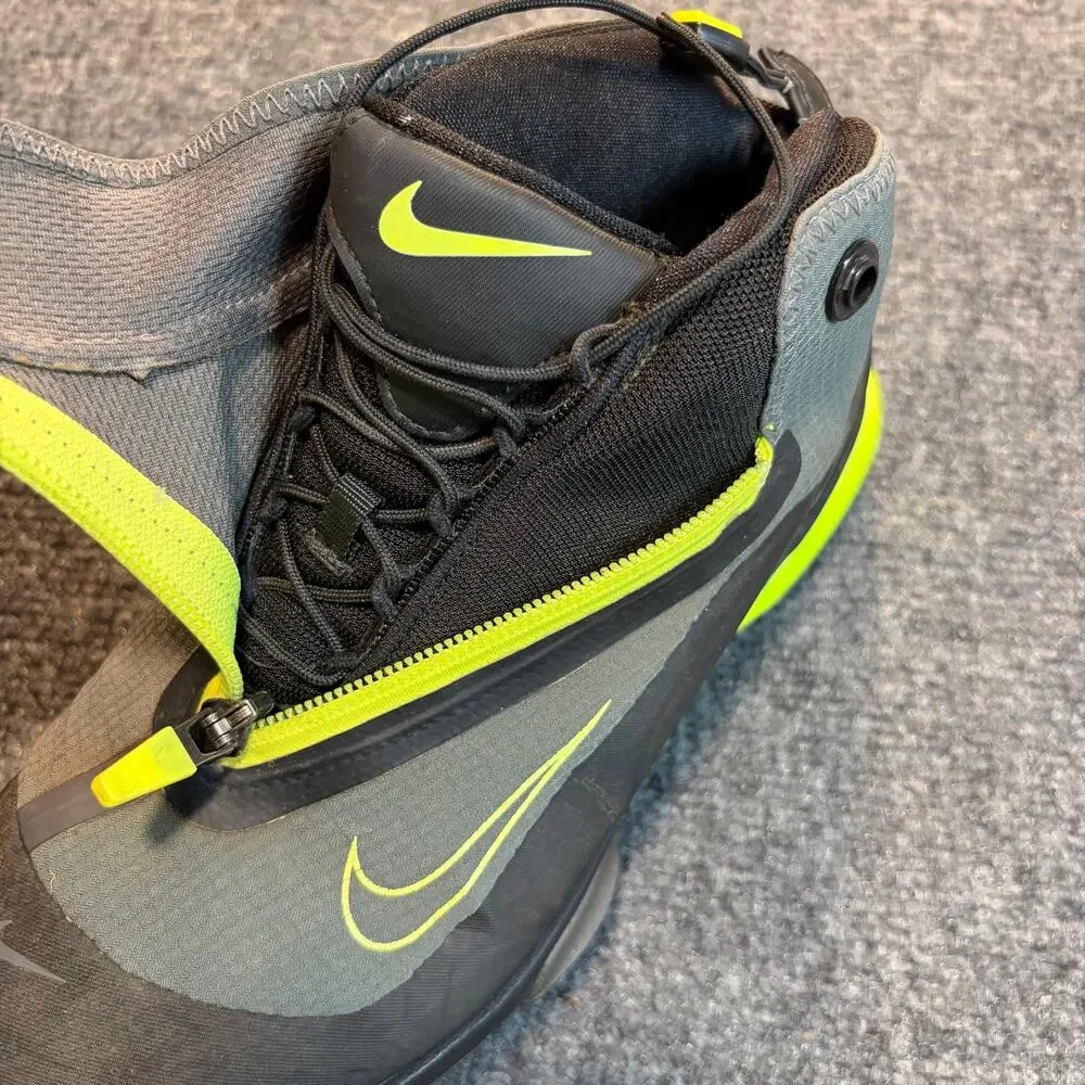 Nike Golf Lunar Bandon II Mens Size 6.5 Gray Yellow Lunarlon Waterproof Shoes